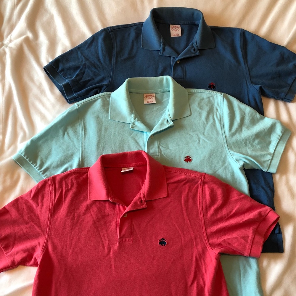 3 Brooks Brothers 346 original fit polos